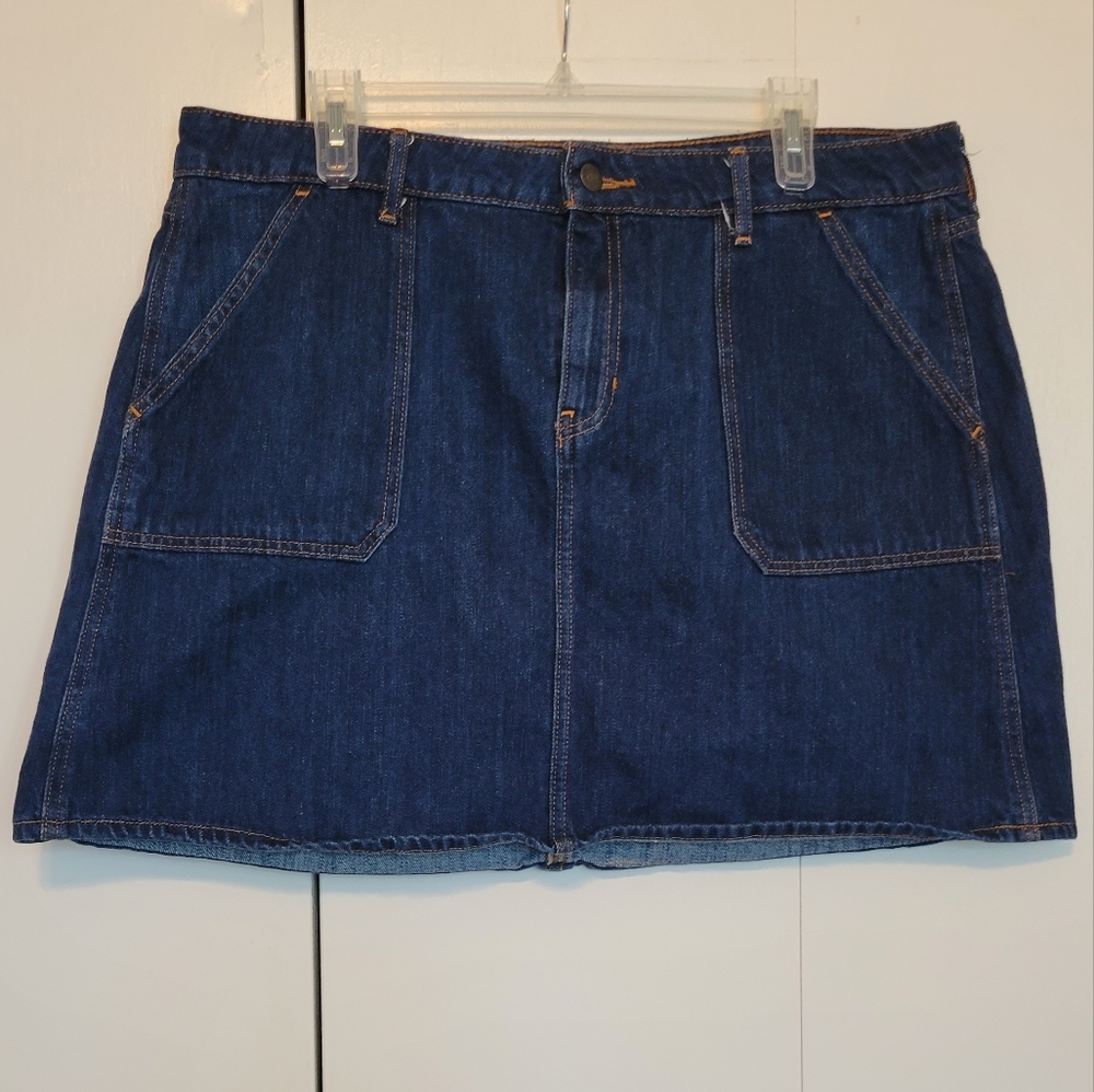 Old Navy Jean Skirt Dark Wash size 14